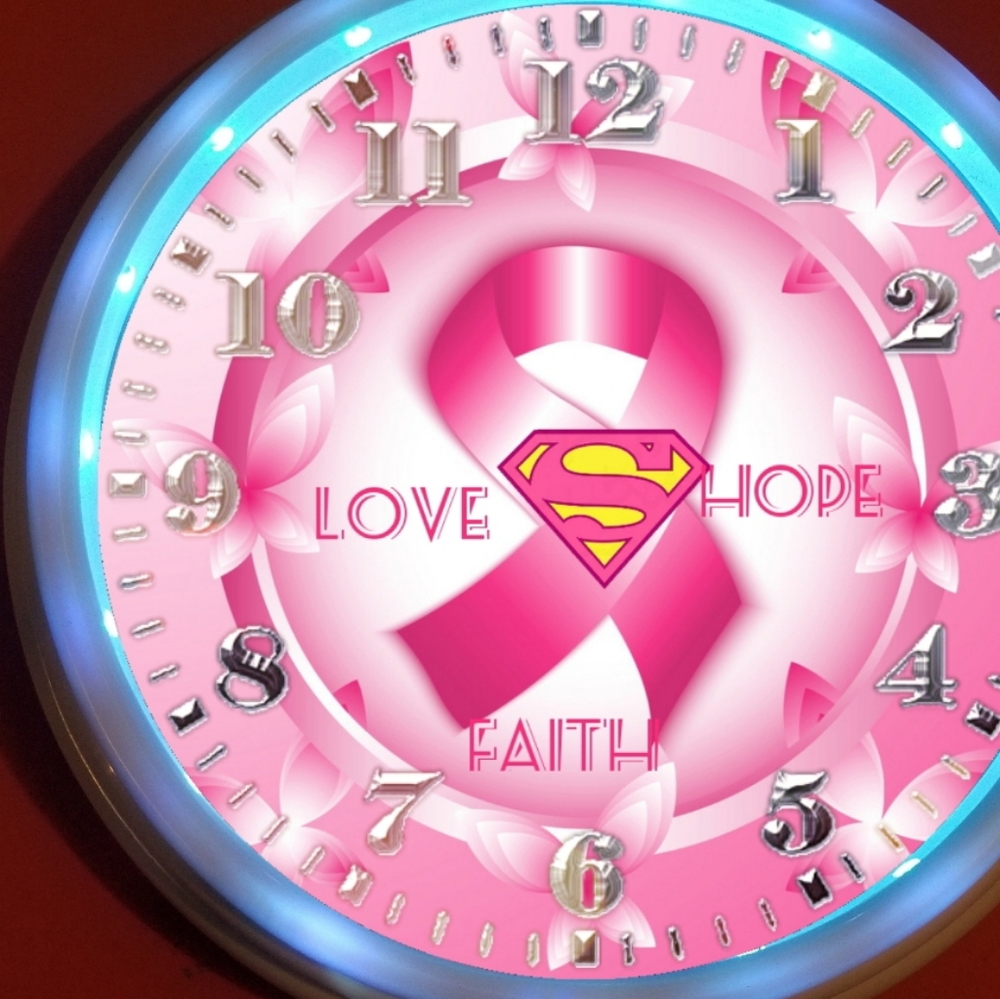 Love hope faith clock
